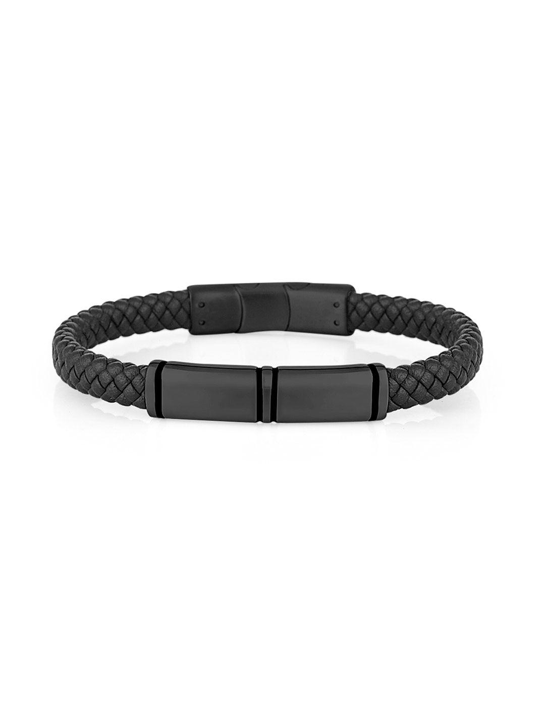 daniel klein men leather wraparound bracelet