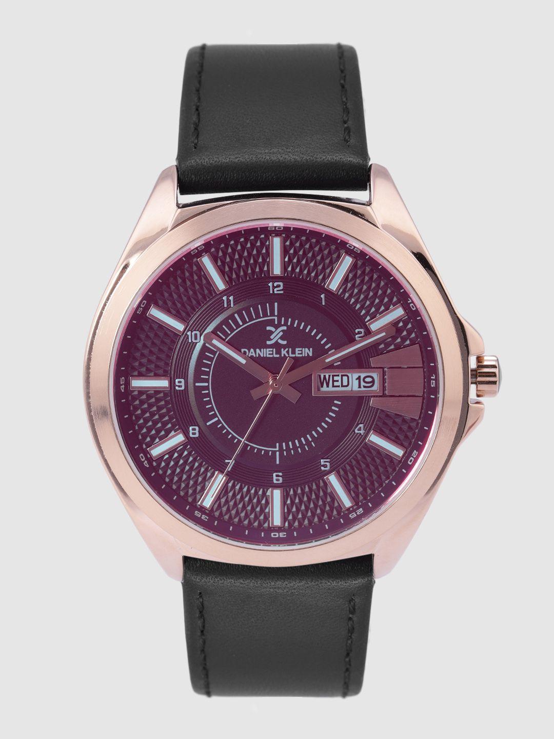 daniel klein premium men pink analogue watch dk12172-4