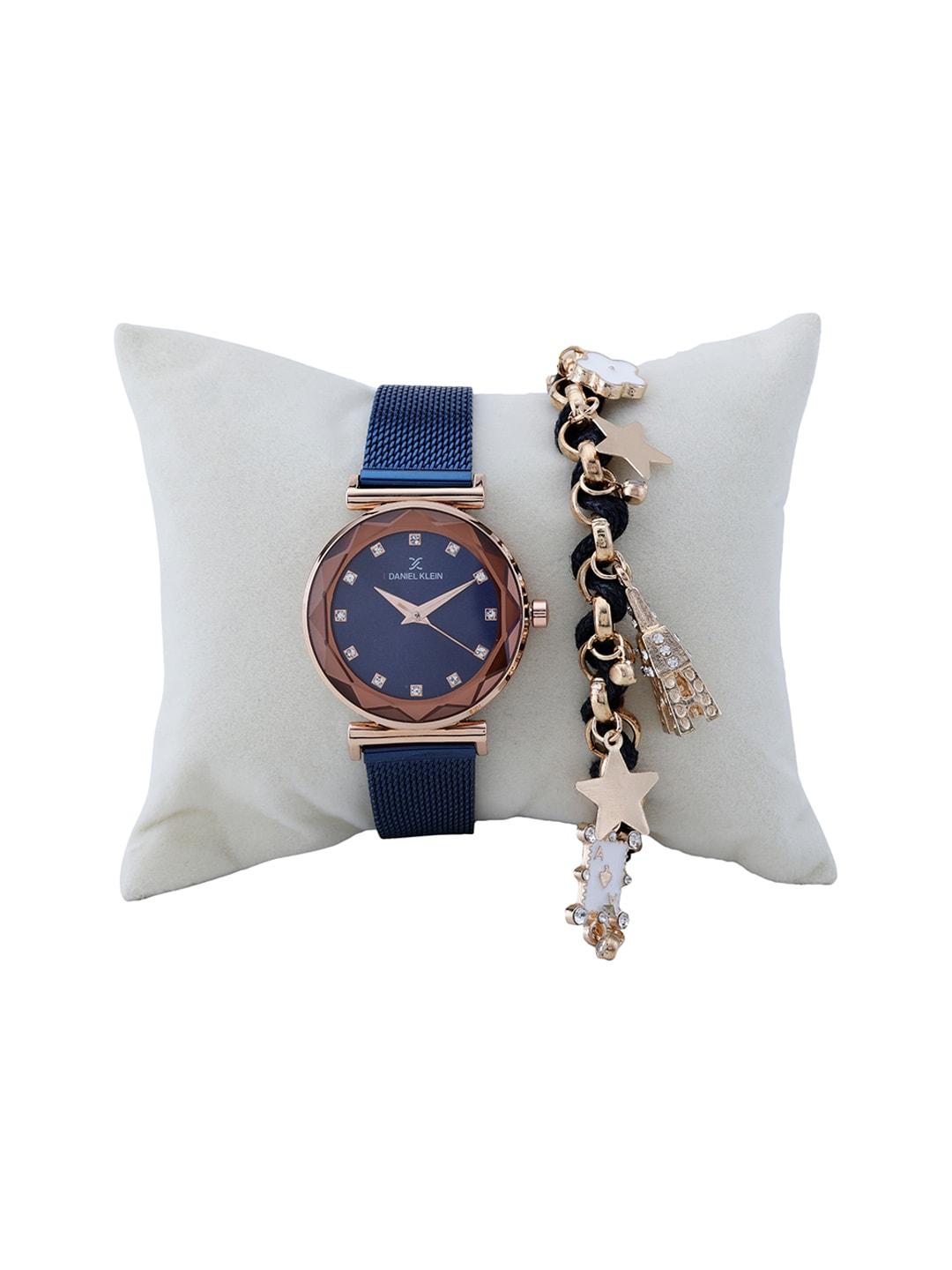 daniel klein women bracelet & watch gift set dkg003-1