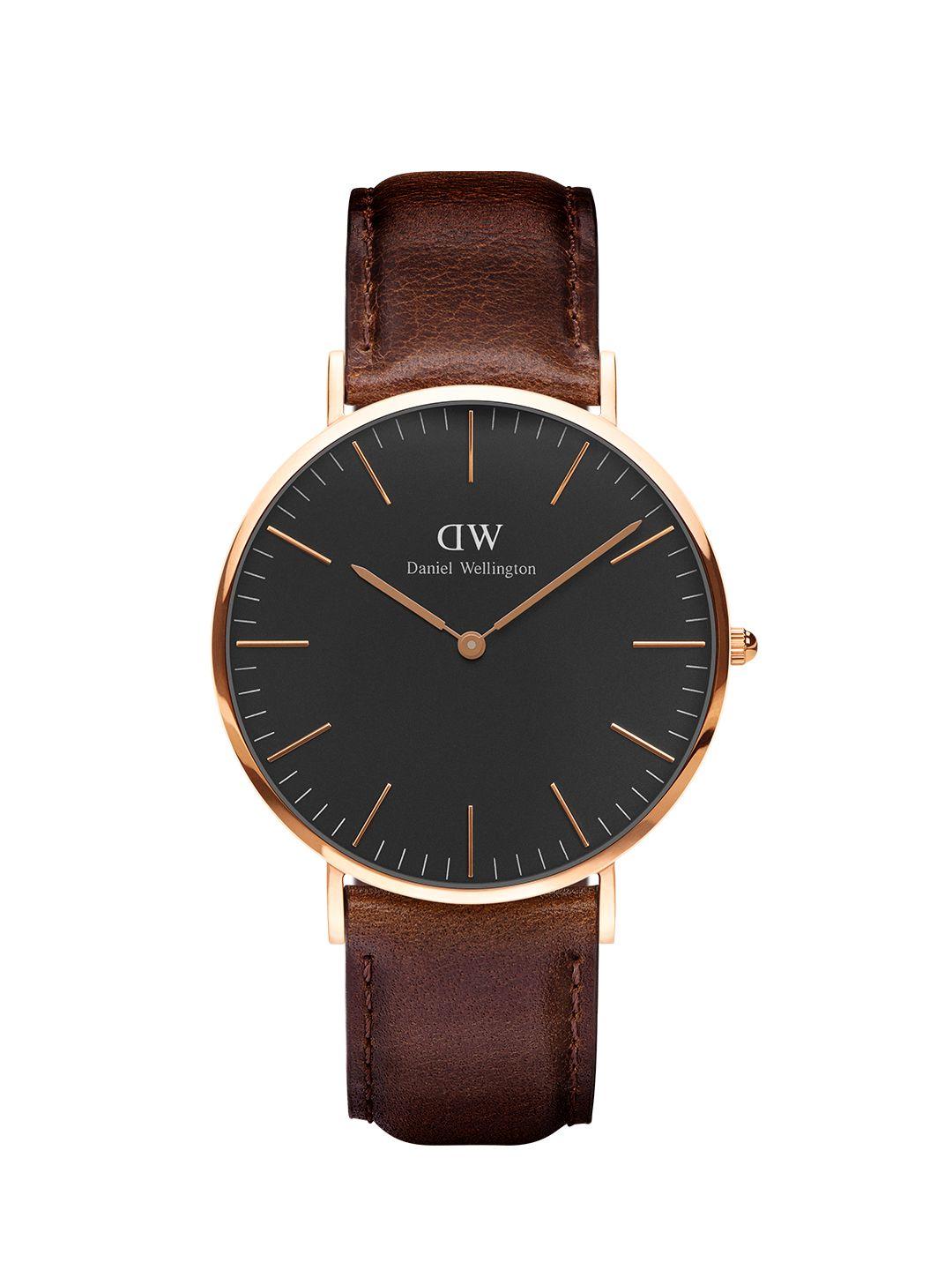 daniel wellington men classic 40 bristol rg black watch dw00100125