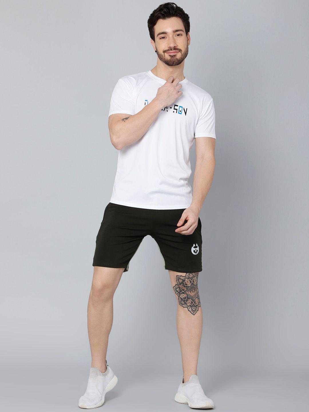 danza-son printed detail sports t-shirt & shorts