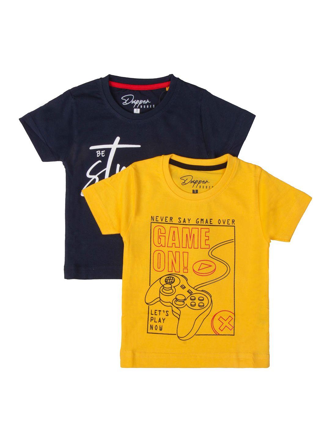 dapper-dudes-boys-multicoloured-typography-2-printed-t-shirt