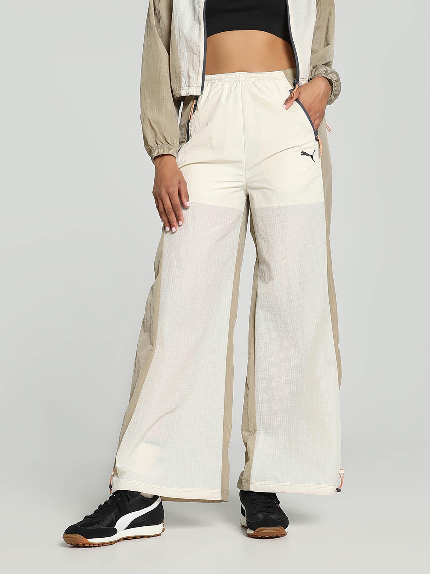 dare to parachute women's white track pants