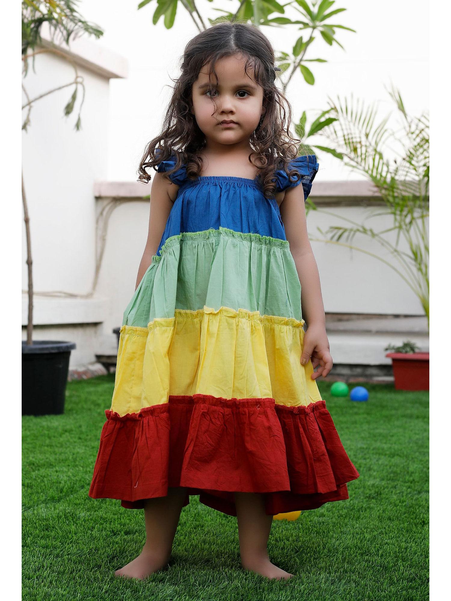 daria multi color cotton dress