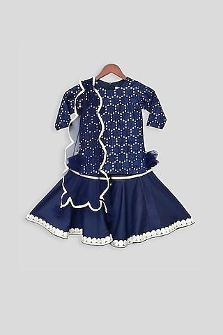dark-blue-embroidered-sharara-set-for-girls