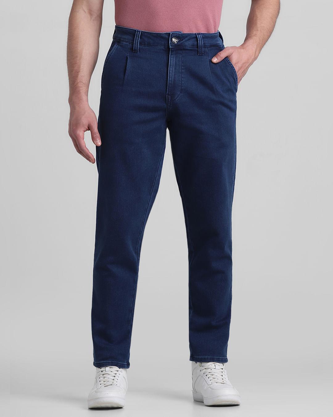 dark-blue-low-rise-knit-anti-fit-jeans