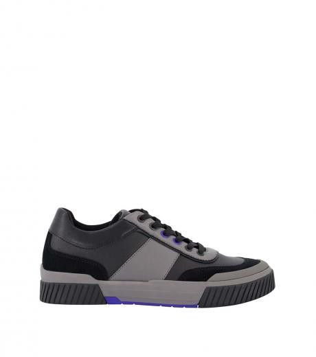 dark grey colorblock sneakers