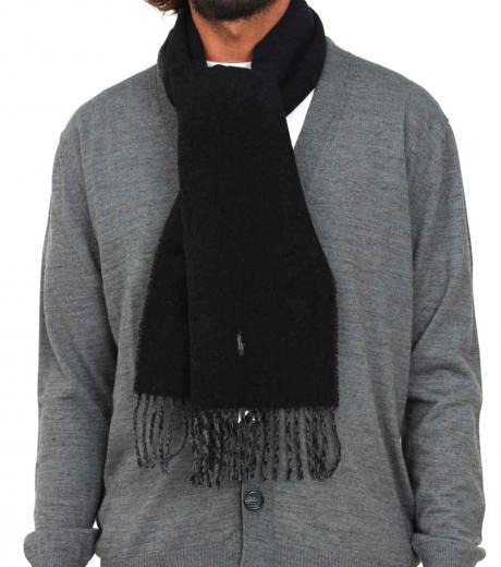 dark grey logo scarf