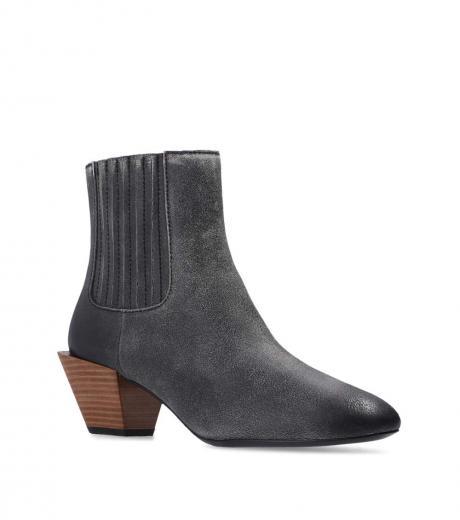 dark grey t-texanne leather boots