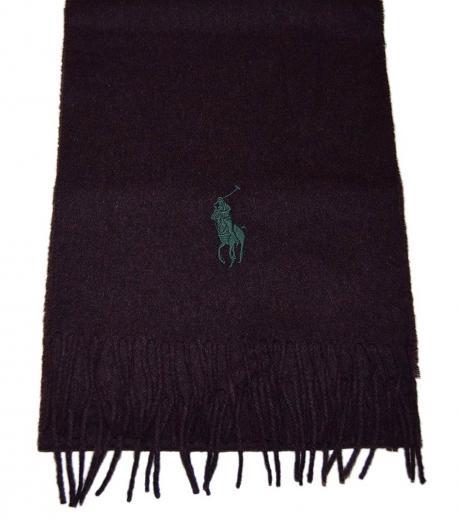 dark purple big pony scarf