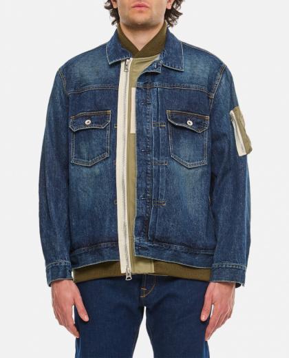 dark blue denim jacket