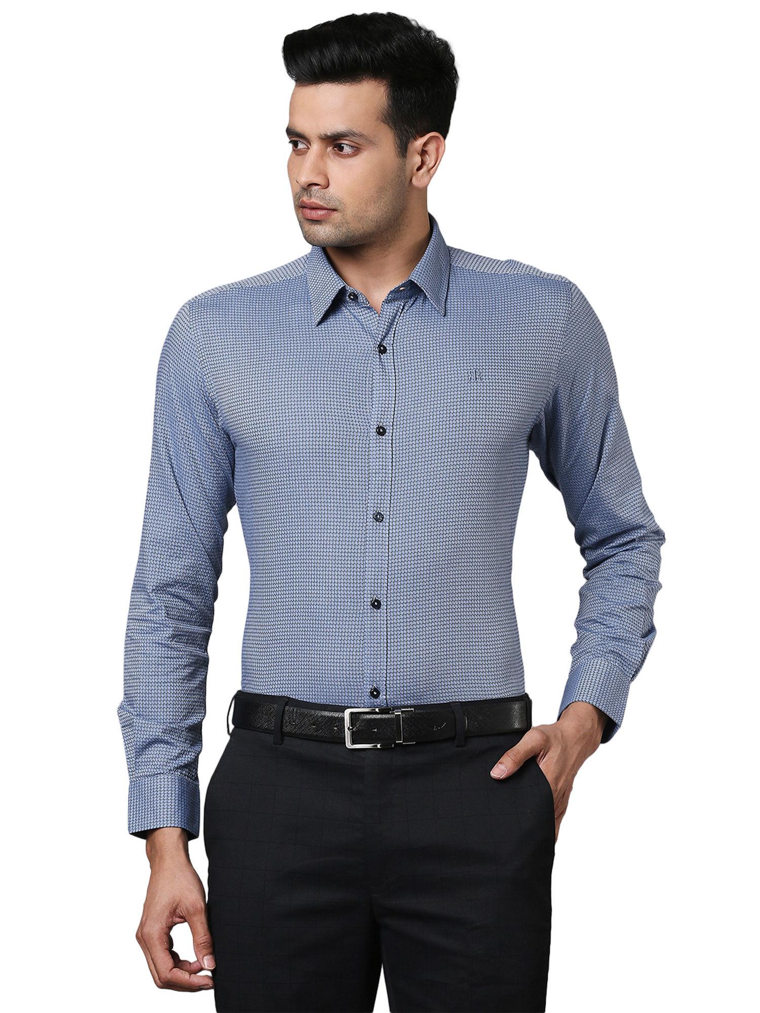 dark blue formal shirt