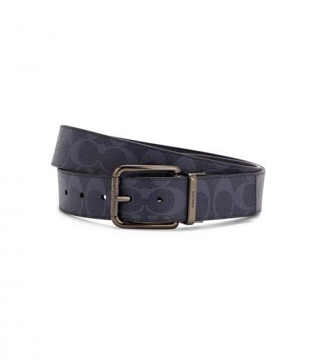 dark blue reversible cut to size belt