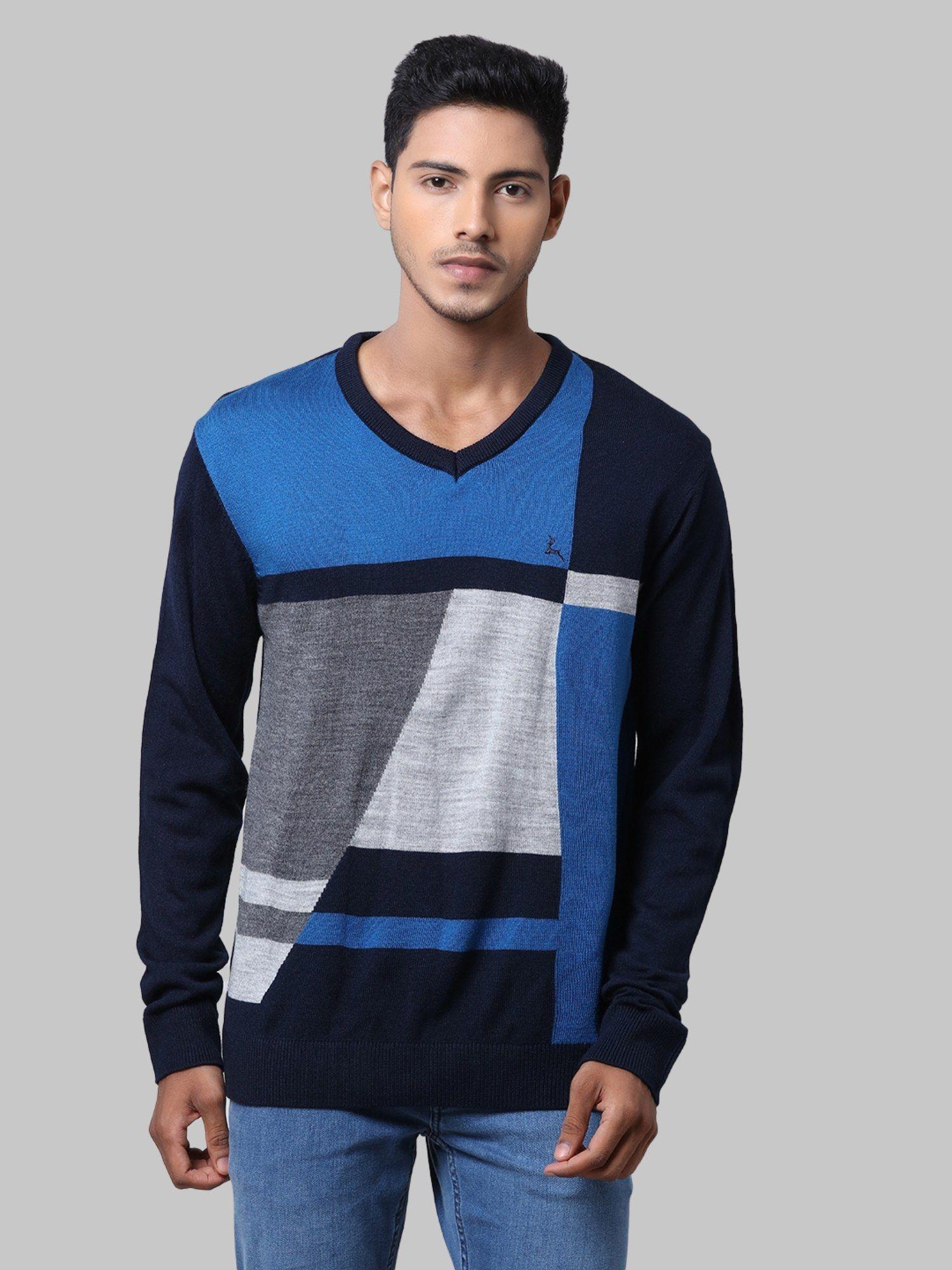 dark blue sweater