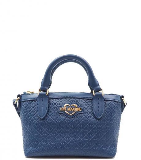 dark blue valentina mini satchel