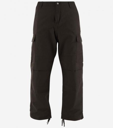 dark brown cargo trousers