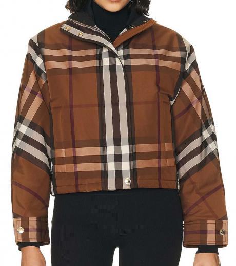 dark brown check jacket