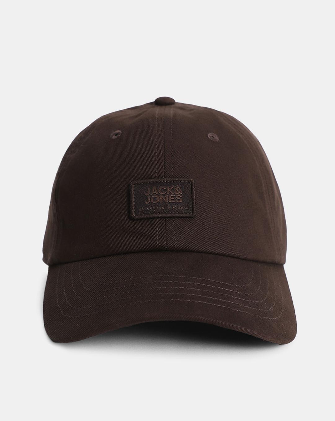 dark brown cotton baseball cap