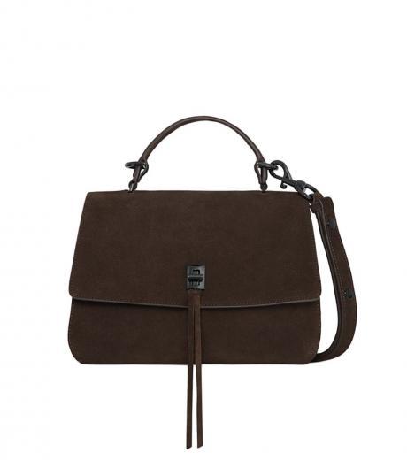 dark brown darren small satchel
