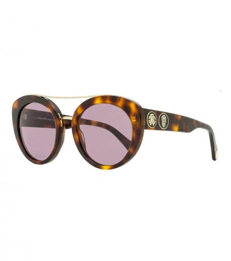 dark brown oval sunglasses