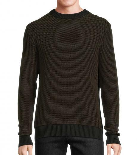 dark brown smarlon textured sweater