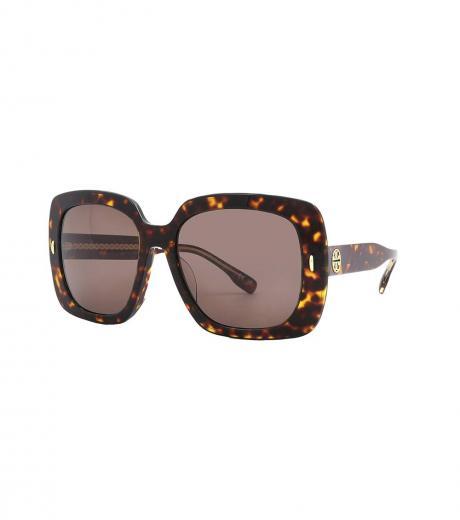 dark brown square sunglasses