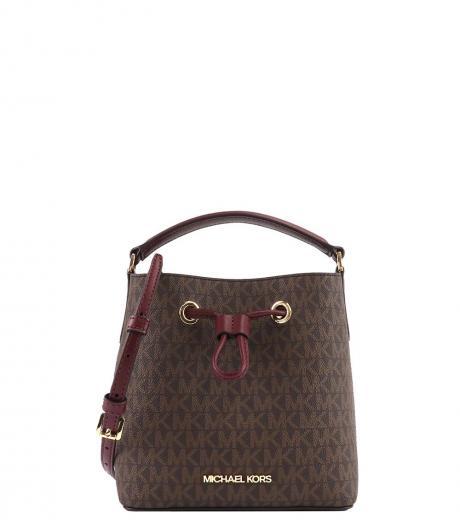 dark brown suri mini bucket bag