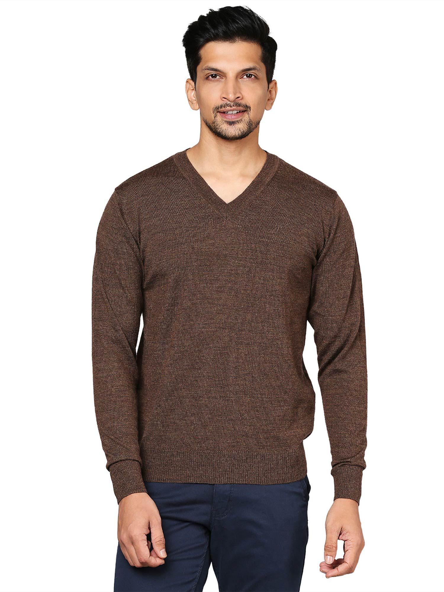 dark brown sweater