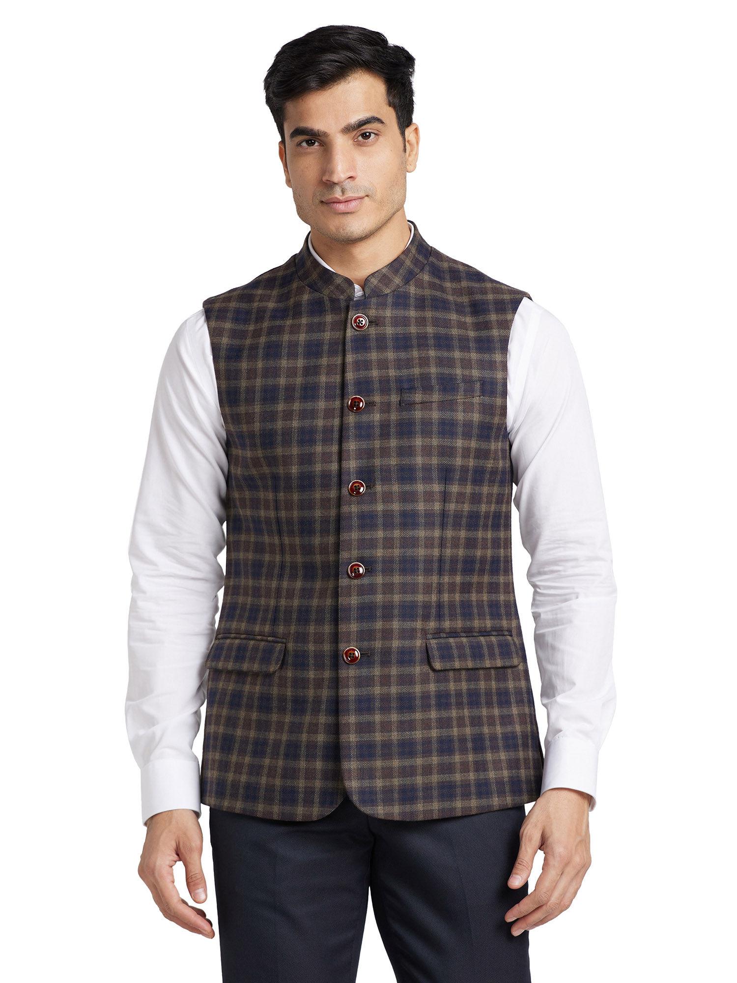 dark brown waistcoat