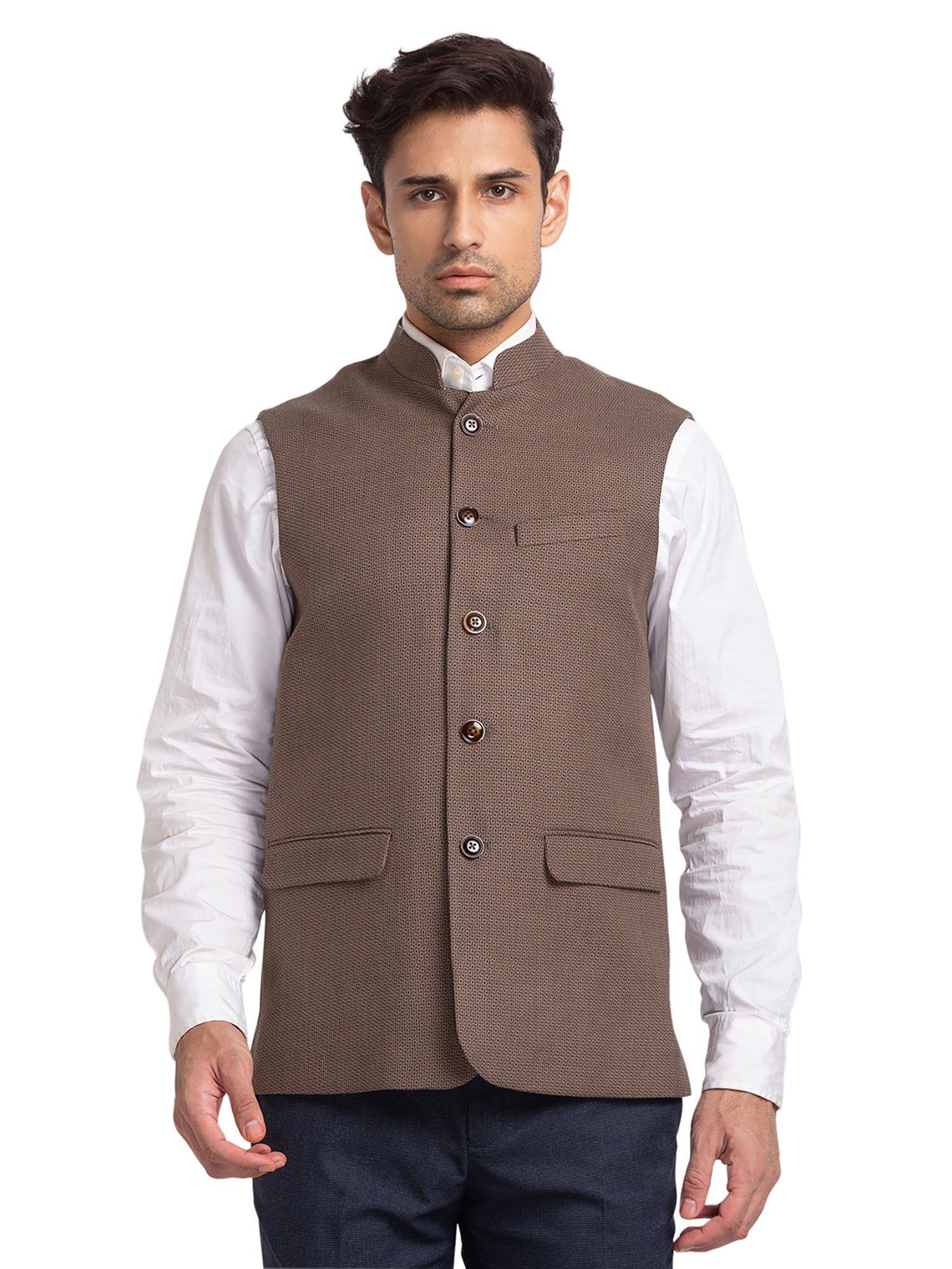 dark brown waistcoat