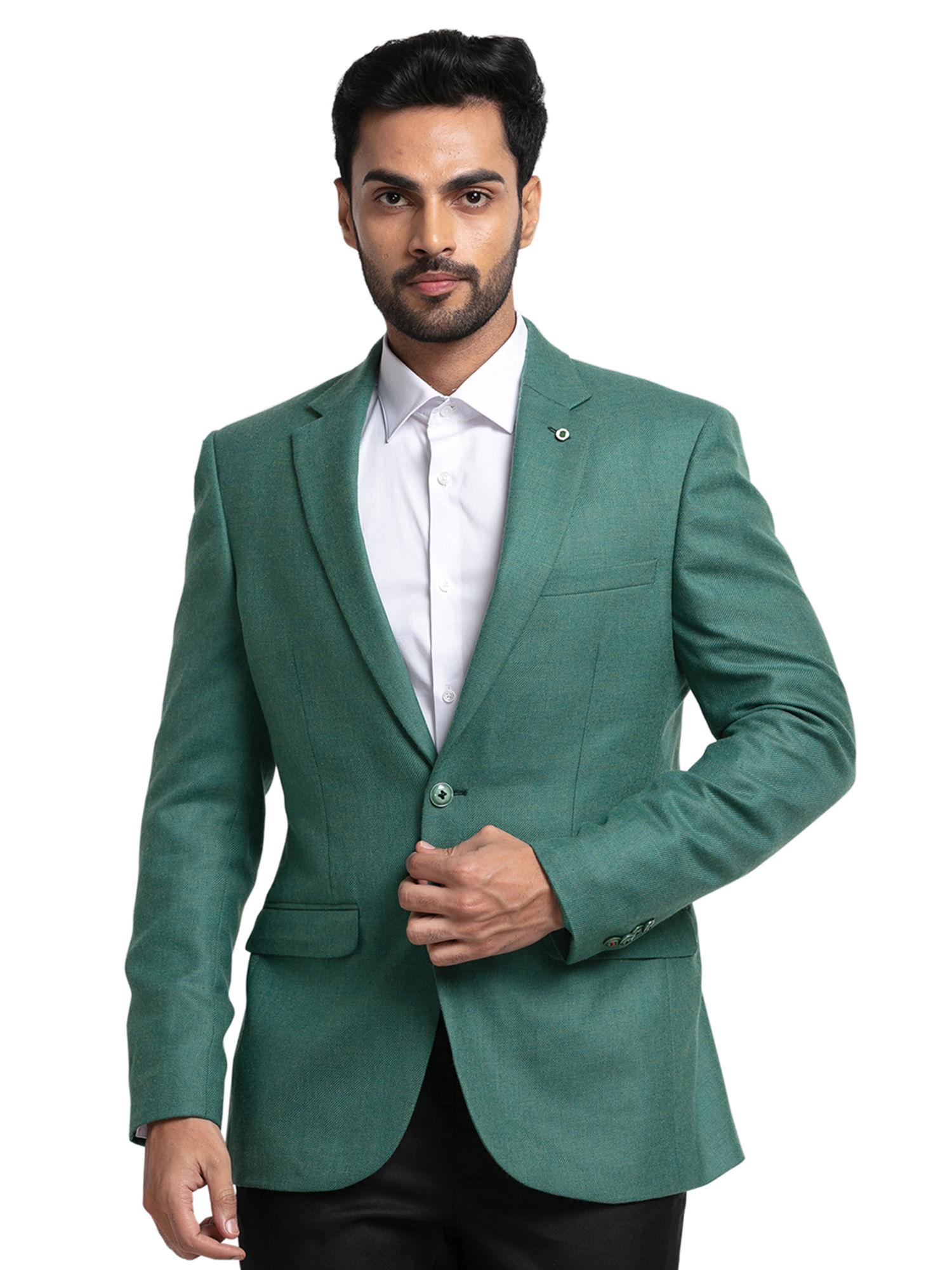 dark green blazer