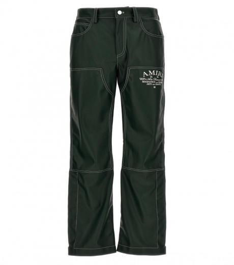 dark green carpenter pants