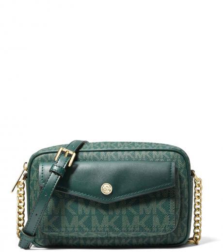 dark green jet set small crossbody bag