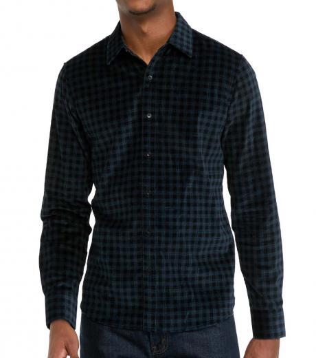 dark green slim warwick shirt