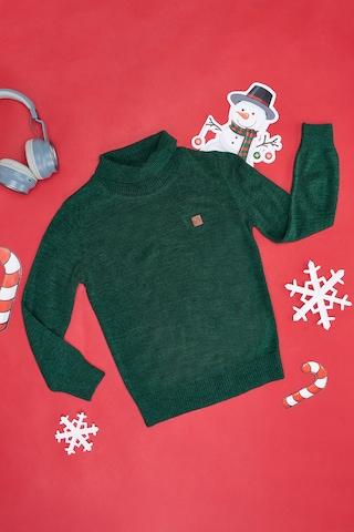 dark green solid sweater