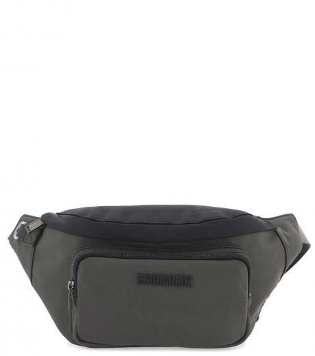 dark grey beltpack large crossbody bag