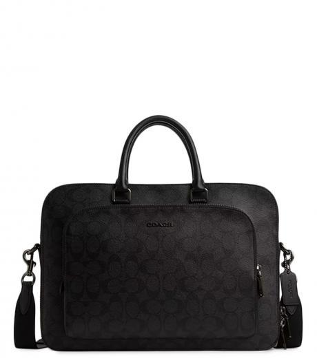 dark grey ethan large briefcase bag