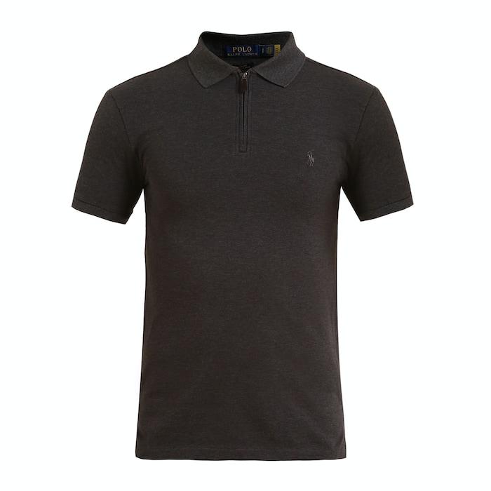 dark grey logo polo