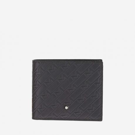 dark grey monogram wallet