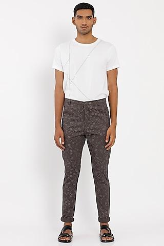 dark grey premium cotton trousers