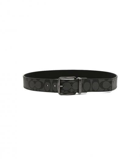 dark grey reversible signature cut to size belt