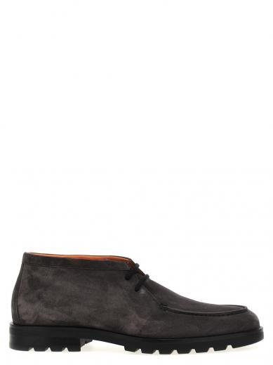 dark grey suede boots