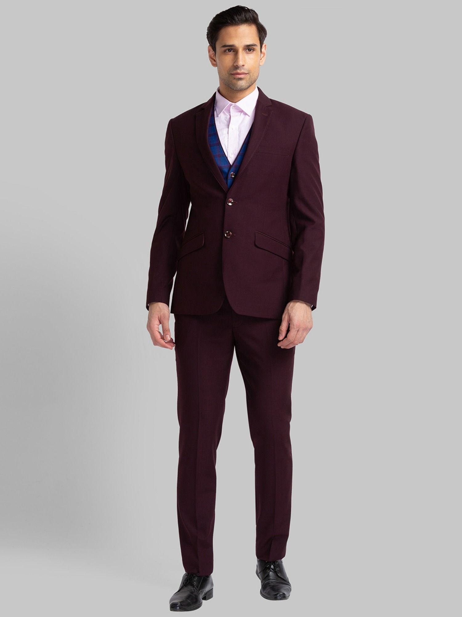 dark maroon suit (set of 3)