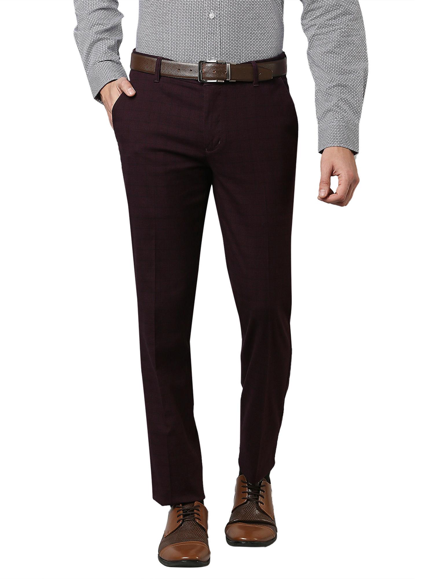 dark maroon trouser
