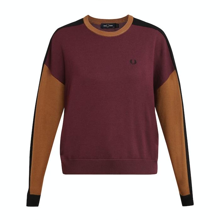 dark purple colourblock jumper