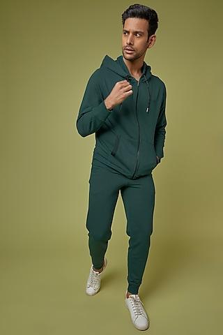 dark sea green french terry joggers