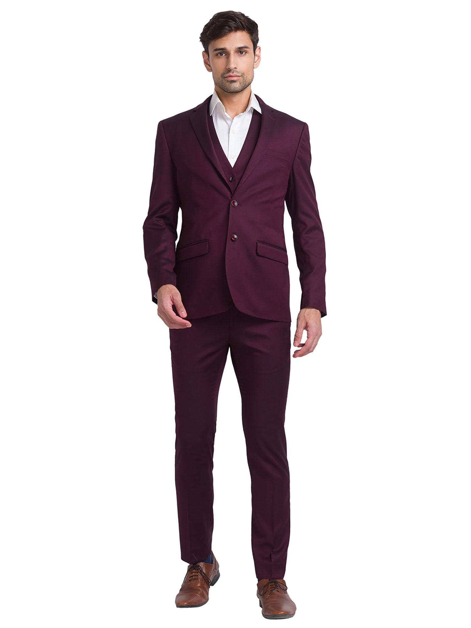 dark violet suit (set of 3)