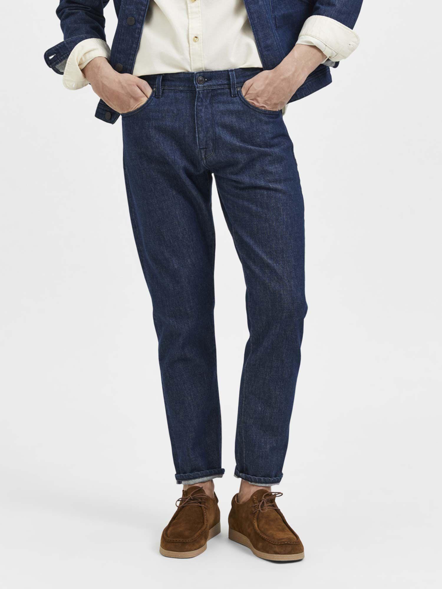 darl blue mid rise toby tapered jeans