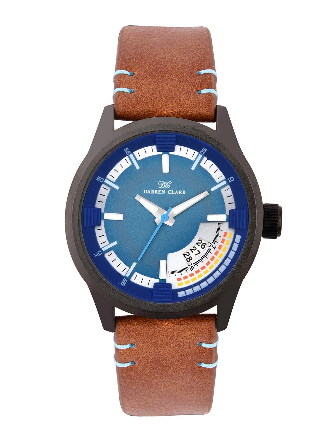 darren clark men blue analogue watch 11017-nld-52