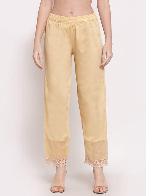 dart studio beige relaxed fit palazzos
